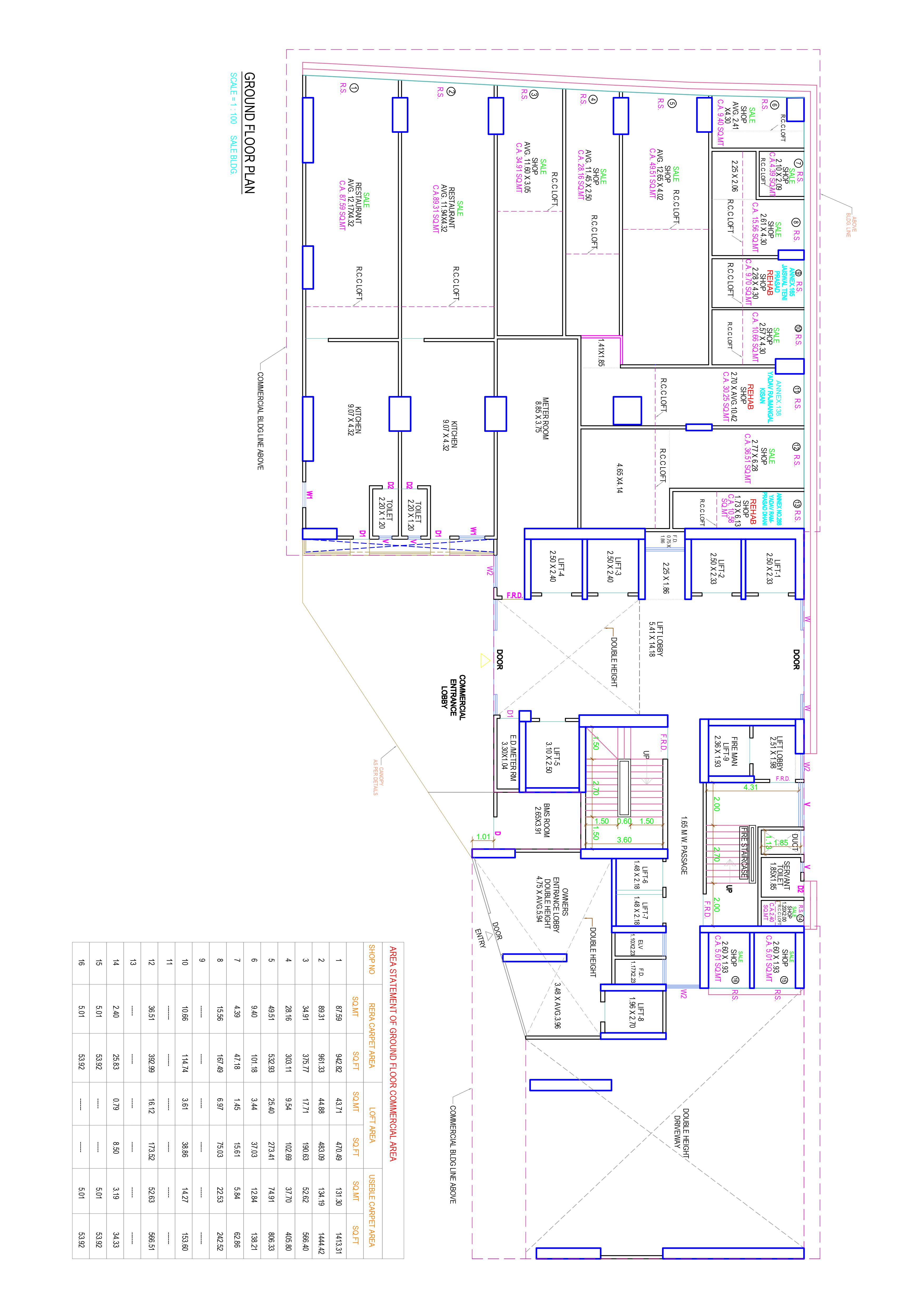 Ground Floor Commercial Area