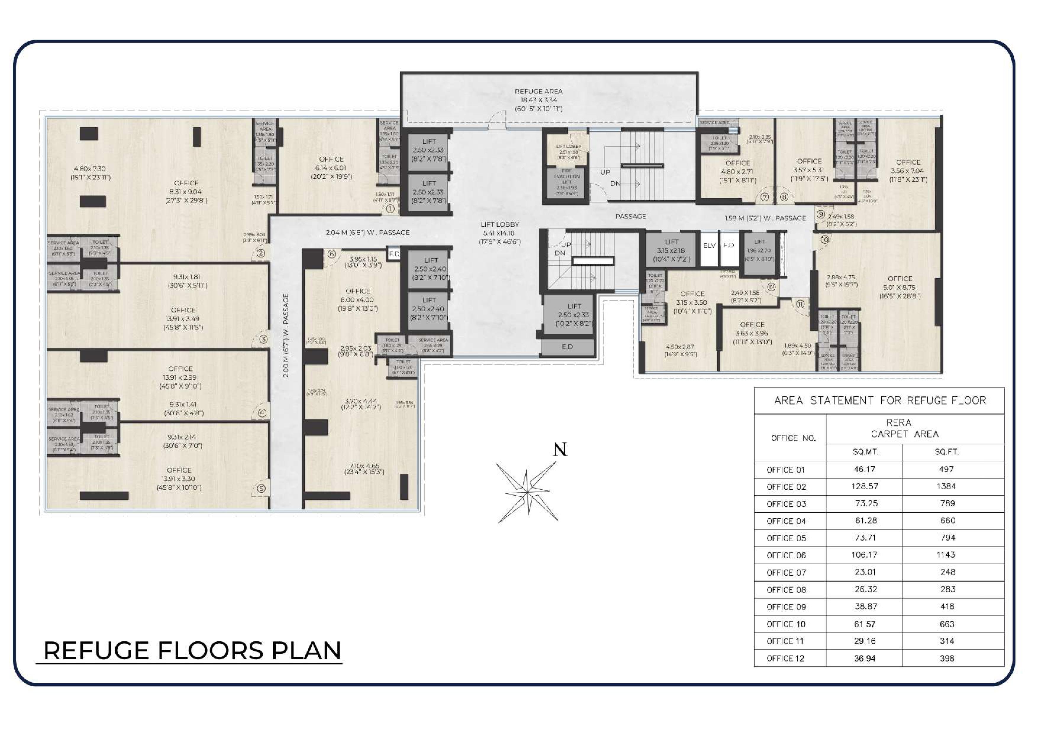 Refuge Floors Plan