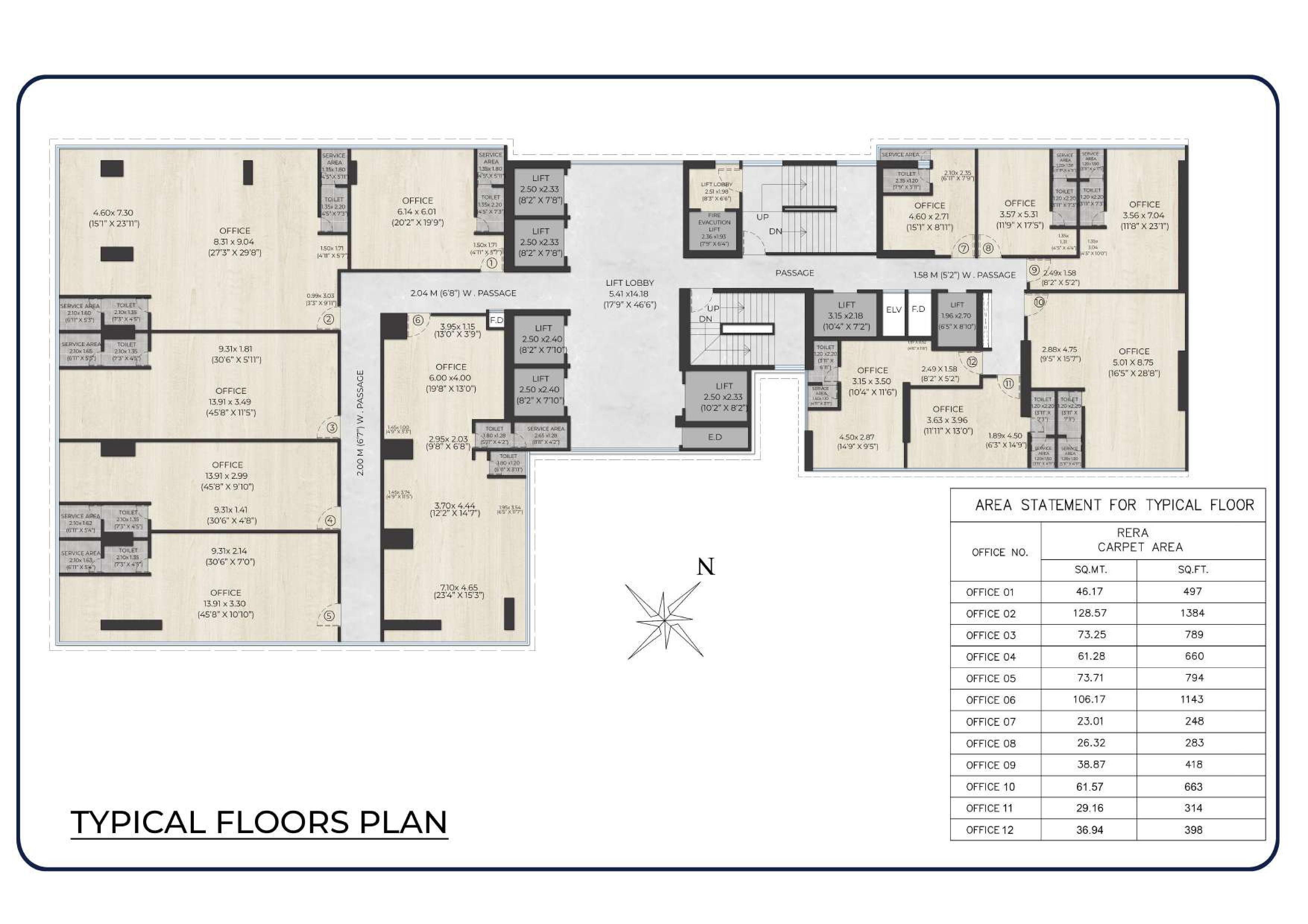 Typlical Floors Plan